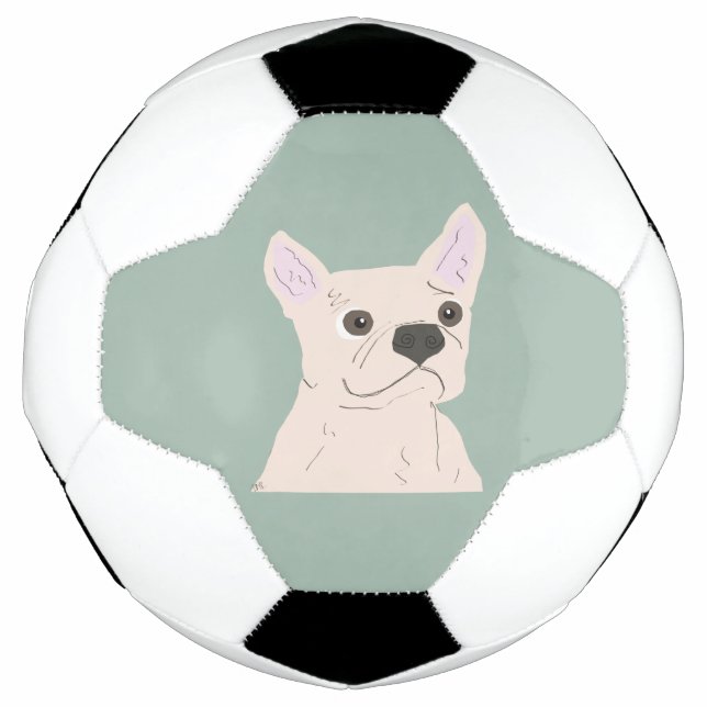 Ballon De Foot Cute Dog, Dusty Blue (Devant)