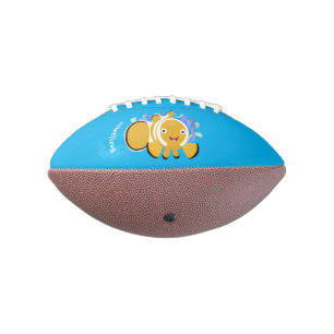 Ballon De Foot Cute happy clownfish anenome cartoon