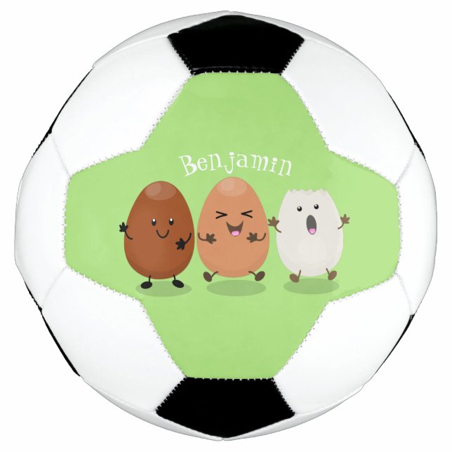 Ballon De Foot Cute kawaii oeufs humoristique dessin animé (Devant)