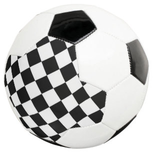 Ballon De Foot Damier blanc noir de diamant