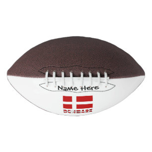 Ballon De Foot Danemark et Drapeau Danois Personnalisés