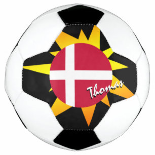 Ballon De Foot Danemark Football & Drapeau danois / BANG
