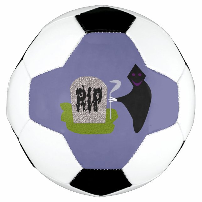 Ballon De Foot Décès dans le cimetière Bal de soccer d'Halloween (Devant)