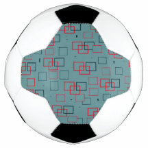 Délice carré rouge et sarcelle