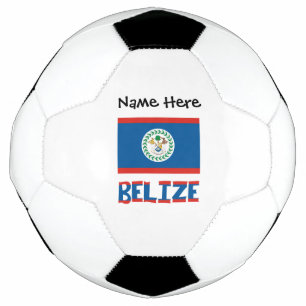Ballon De Foot Drapeau Bélizien Personnalisé Bélize