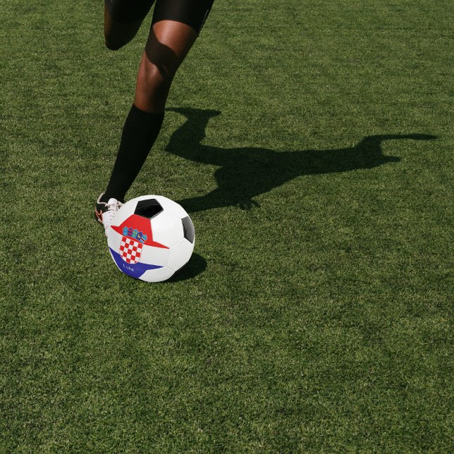 Ballon De Foot Drapeau Croate Personnalisé Avec Nom Bal De Footba (Créateur téléchargé)