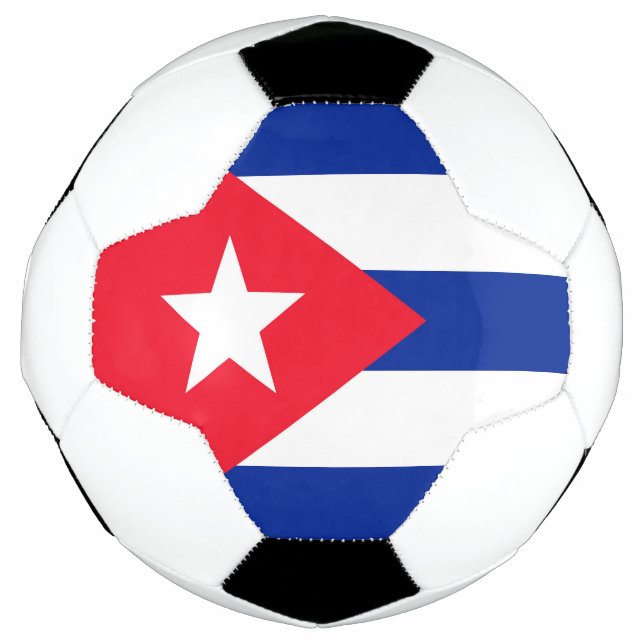 Ballon De Foot Drapeau Cuba (Devant)