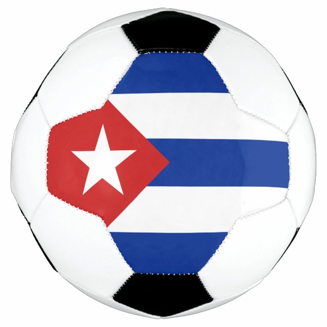 Ballon De Foot Drapeau Cuba (Devant)