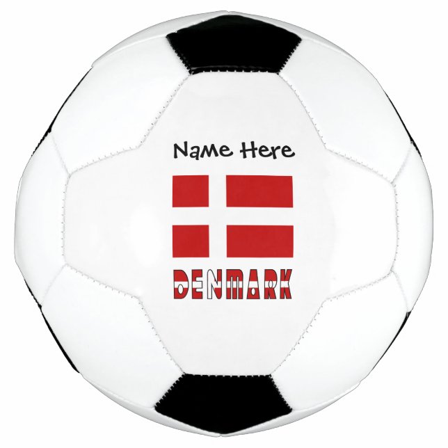 Ballon De Foot Drapeau danois personnalisé (Devant)