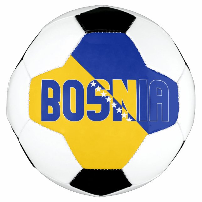 Ballon De Foot Drapeau de Bosnie-Herzégovine Adorable patriotique (Devant)