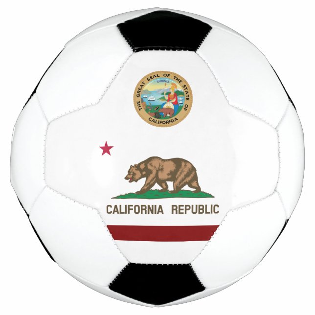 Ballon De Foot Drapeau de Californie (Devant)
