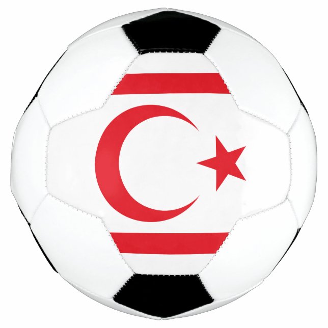 Ballon De Foot Drapeau de Chypre du Nord (Devant)