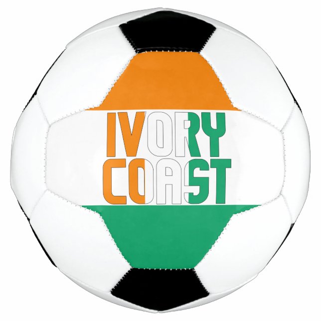 Ballon De Foot Drapeau de Côte d'Ivoire Adorable patriotique (Devant)