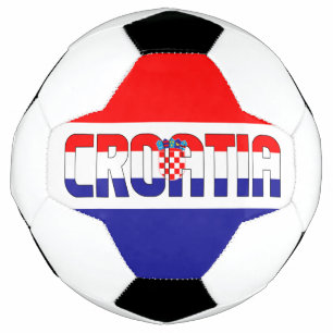 Ballon De Foot Drapeau de Croatie adorable patriotique