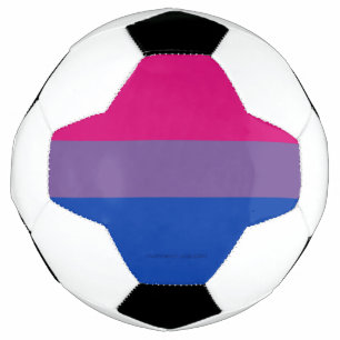 Ballon De Foot Drapeau de fierté bisexuelle de SlipperyJoe's coul