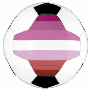 Ballon De Foot Drapeau de fierté lesbienne de SlipperyJoe féminin