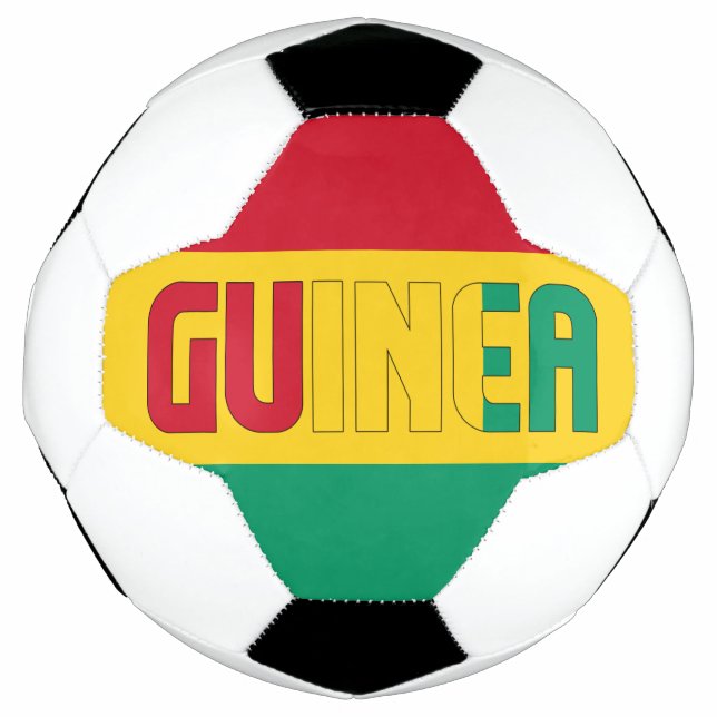 Ballon De Foot Drapeau de Guinée patriotique (Devant)