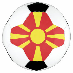 Ballon De Foot Drapeau de la Macédoine du Nord
