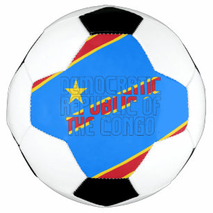 Ballon De Foot Drapeau de la République démocratique du Congo ado