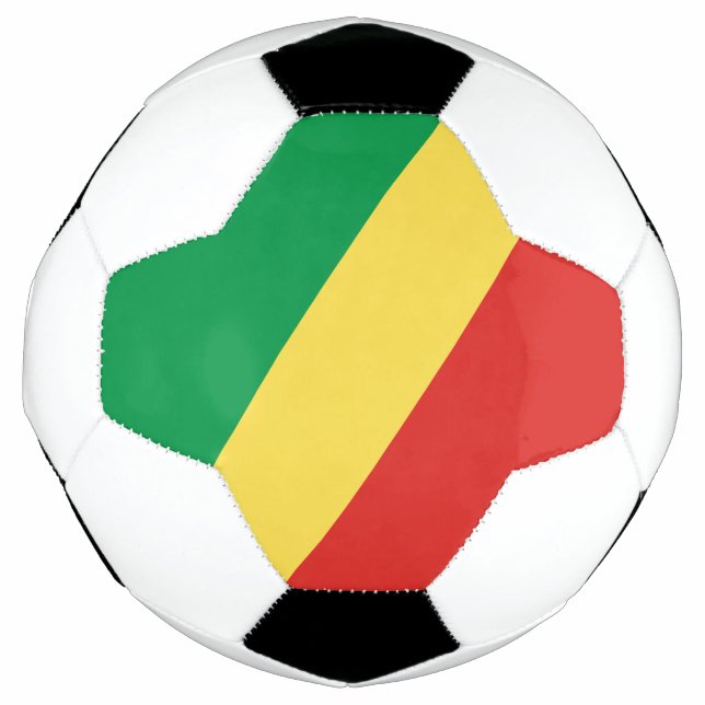 Ballon De Foot Drapeau de la République du Congo (Devant)