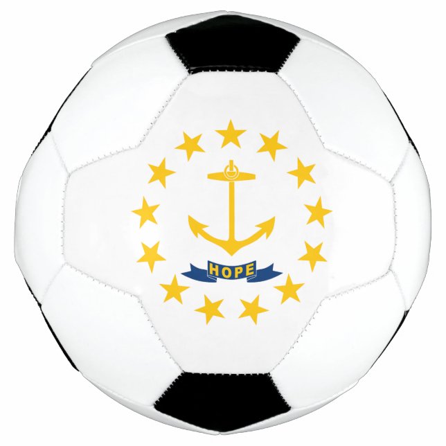 Ballon De Foot Drapeau de l'État de Rhode Island (Devant)