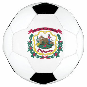 Ballon De Foot Drapeau de l'État de Virginie-Occidentale