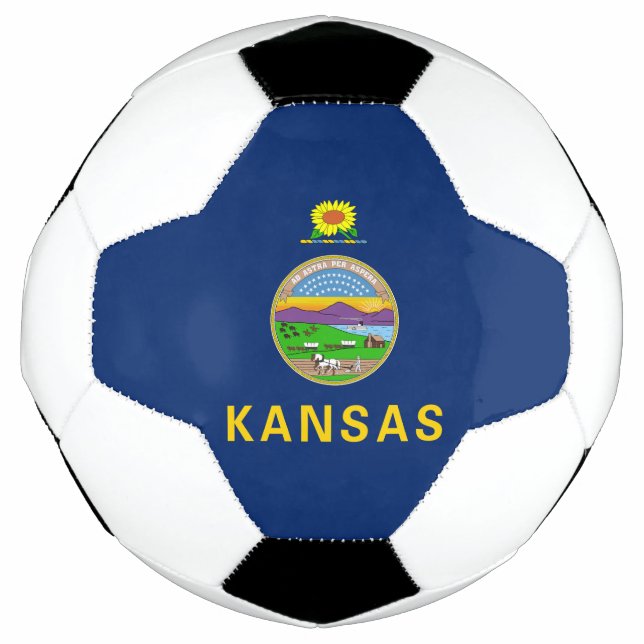 Ballon De Foot Drapeau de l'État du Kansas (Devant)