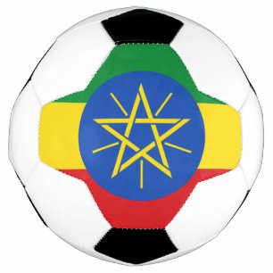 Ballon De Foot Drapeau de l'Éthiopie