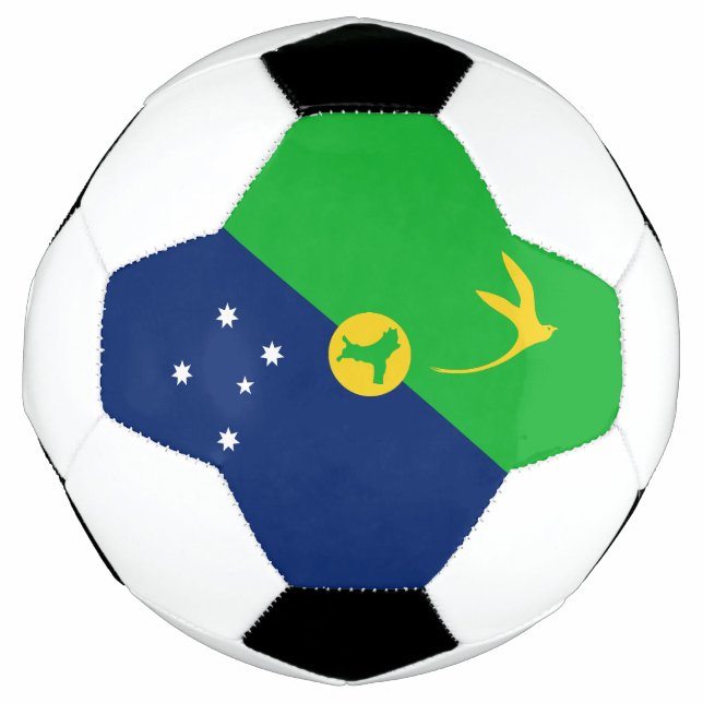 Ballon De Foot Drapeau de l'île Christmas (Devant)