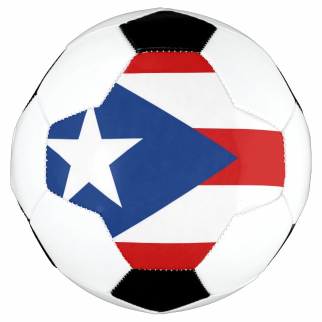 Ballon De Foot Drapeau de Porto Rico (Devant)