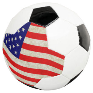 Ballon De Foot Drapeau des États-Unis d'Amérique - grungy