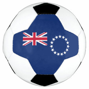 Ballon De Foot Drapeau des îles Cook