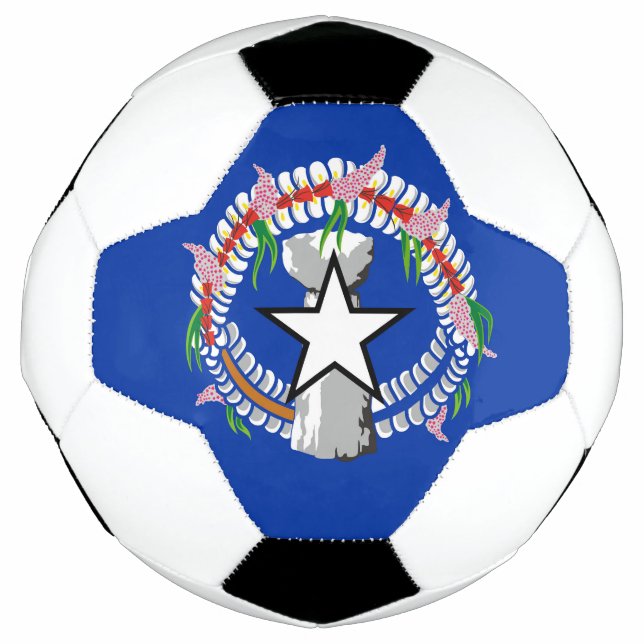 Ballon De Foot Drapeau des îles Mariannes du Nord (Devant)