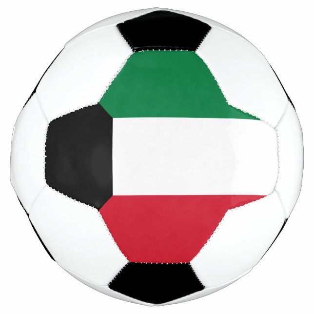 Ballon De Foot Drapeau du Koweït (Devant)