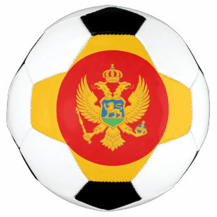 Ballon De Foot Drapeau du Monténégro