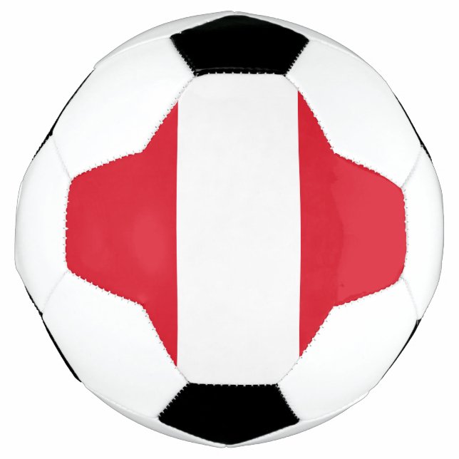 Ballon De Foot Drapeau du Pérou (Devant)