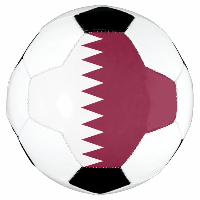 Ballon De Foot Drapeau du Qatar (Devant)