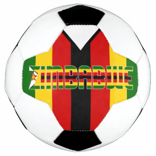 Ballon De Foot Drapeau du Zimbabwe Adorable Patriotique