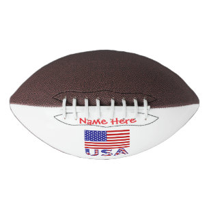 Ballon De Foot Drapeau États-Unis Amérique USA Personnalisé Rouge