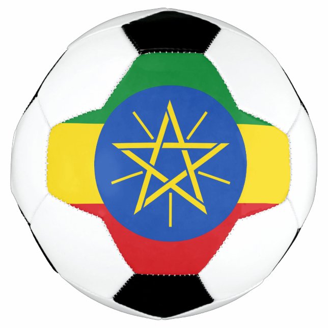 Ballon De Foot Drapeau Éthiopie (Devant)