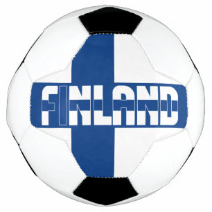 Ballon De Foot Drapeau finlandais adorable patriotique