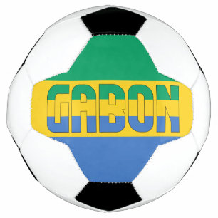 Ballon De Foot Drapeau Gabonais Adorable Patriotique