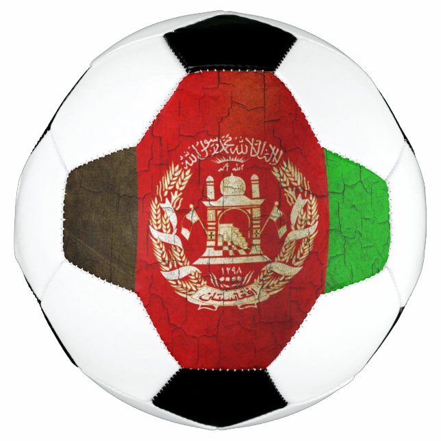 Ballon De Foot Drapeau Grunge Afghanistan (Devant)