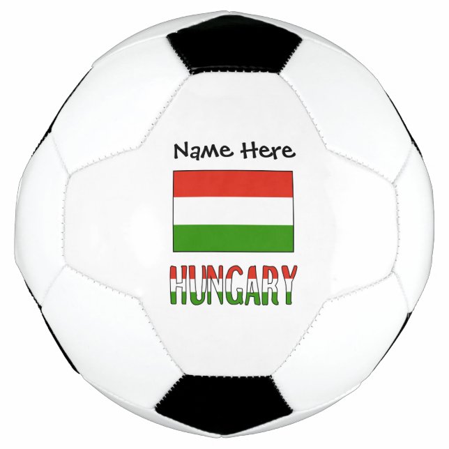 Ballon De Foot Drapeau hongrois personnalisé de Hongrie  (Devant)