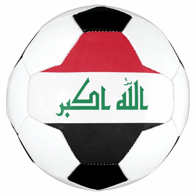 Ballon De Foot Drapeau Iraq (Devant)