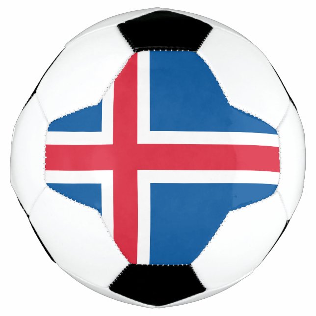 Ballon De Foot Drapeau Islande (Devant)