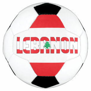 Ballon De Foot Drapeau Liban adorable patriotique