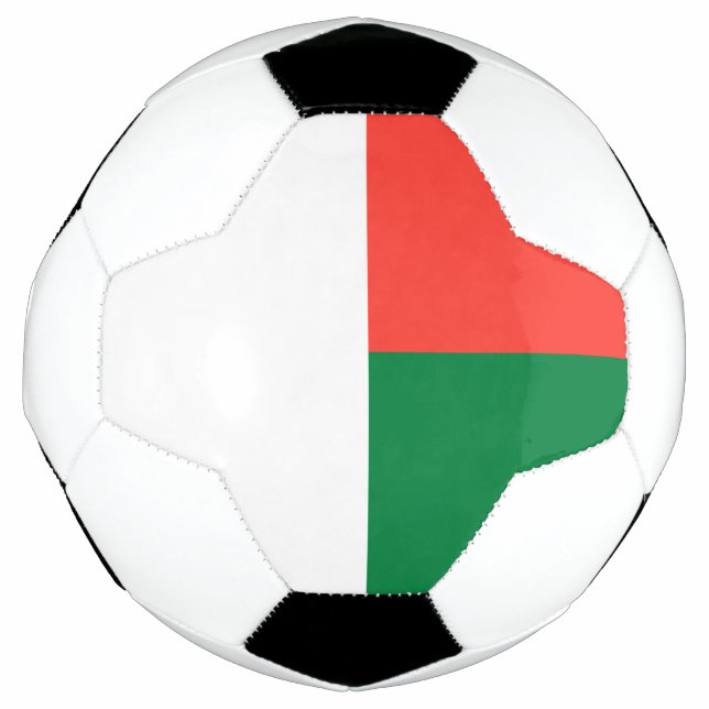 Ballon De Foot Drapeau Madagascar (Devant)