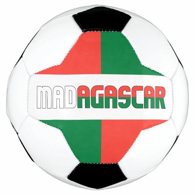 Ballon De Foot Drapeau Madagascar adorable patriotique (Devant)