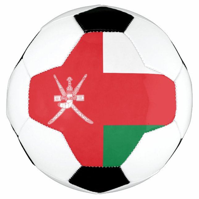 Ballon De Foot Drapeau Oman (Devant)